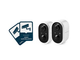 NEXSMART™ AIR4 BATTERY SURVEILLANCE CAMERA - 2 PACK+STICKER - 1
