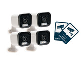 NEXSMART™ VISION4 PLUS CAMÉRA DE SURVEILLANCE HD 2K - 4 PAQUET+AUTOCOLLANT - 1