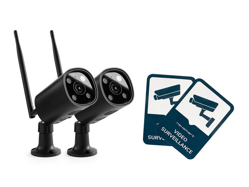 NEXSMART™ VISION5 PLUS CAMÉRA DE SURVEILLANCE HD 2K - 2 PAQUET+AUTOCOLLANT