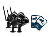 NEXSMART™ VISION5 PLUS CAMÉRA DE SURVEILLANCE HD 2K - 4 PAQUET+AUTOCOLLANT - 1